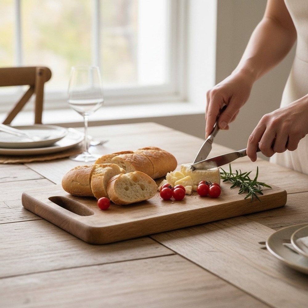 The Spring Shop Cutting Board Wood Etched Brown New 1pc HL9186560